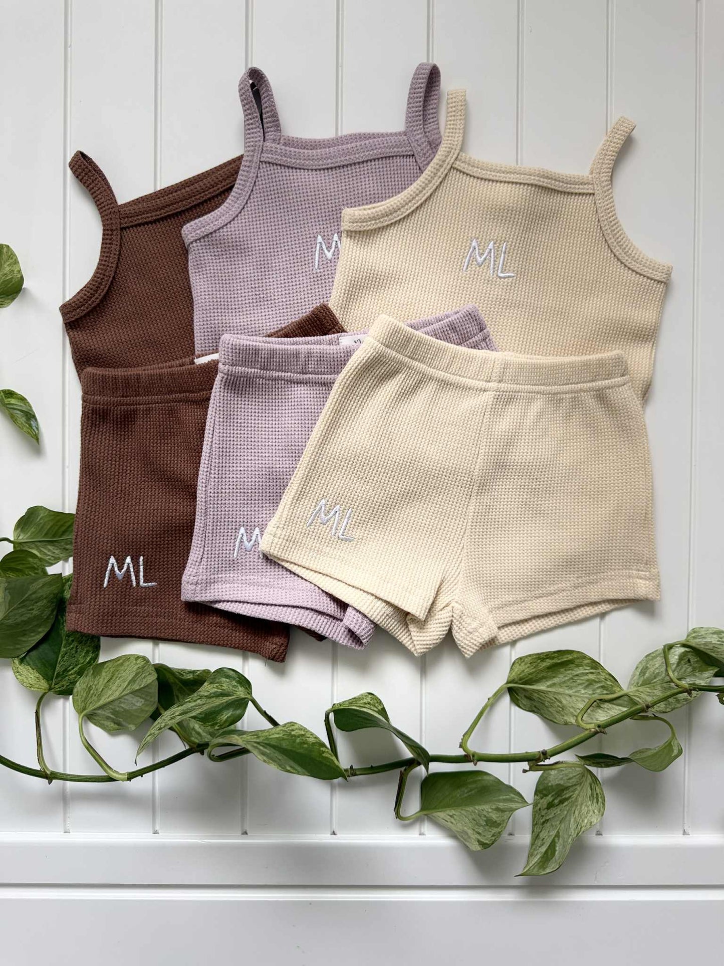Singlet and Short set - Chocolate