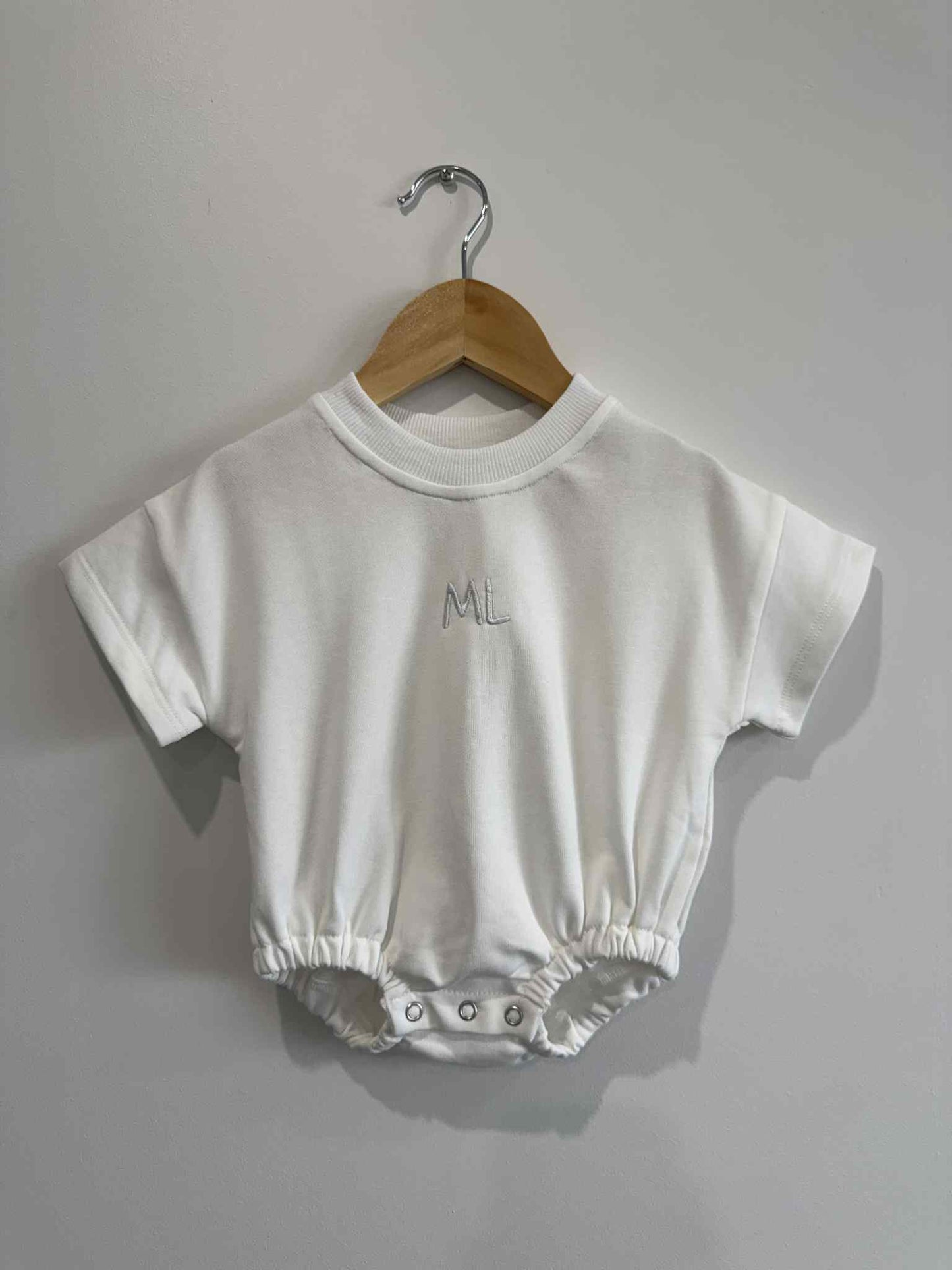 Short sleeve romper - Chiffon