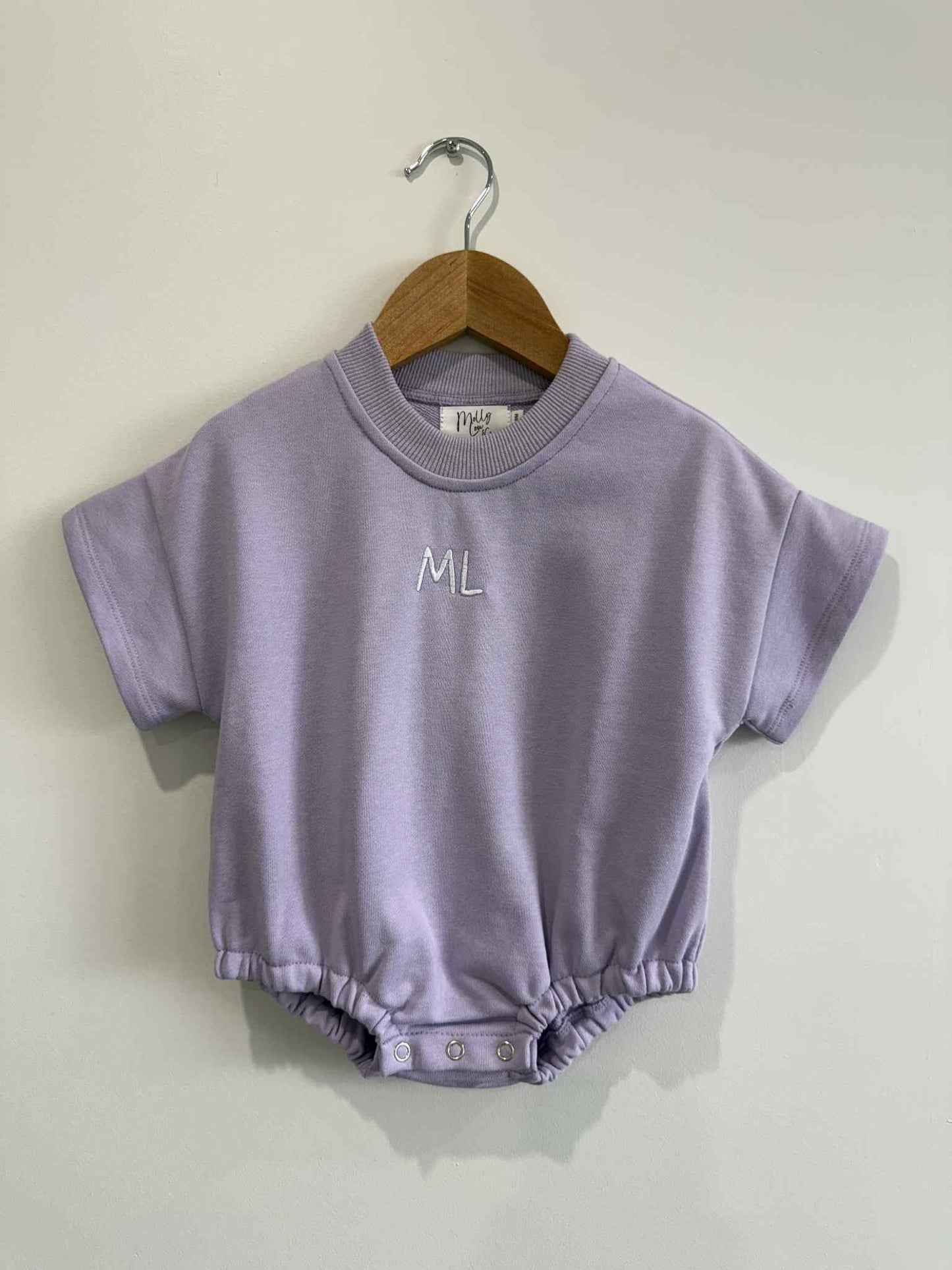 Short sleeve romper - Lilac