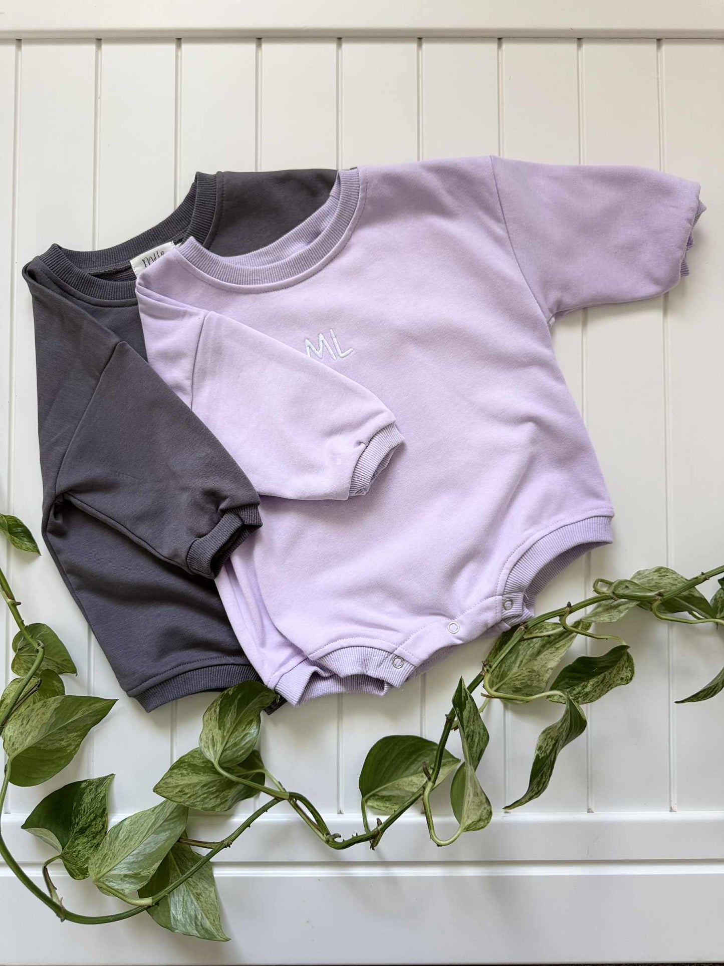Long sleeve romper - Lilac