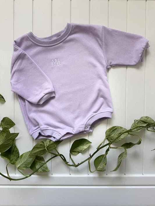 Long sleeve romper - Lilac