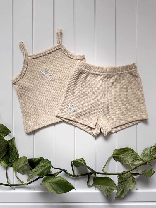 Singlet and Short set - Sandy Yellow