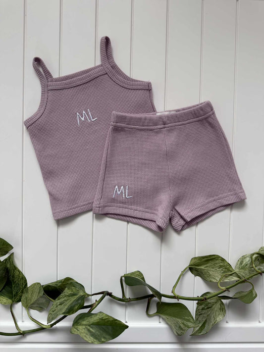 Singlet and Short set - Lilac